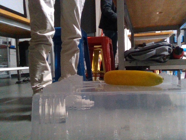 Banana on table - object retrieval target